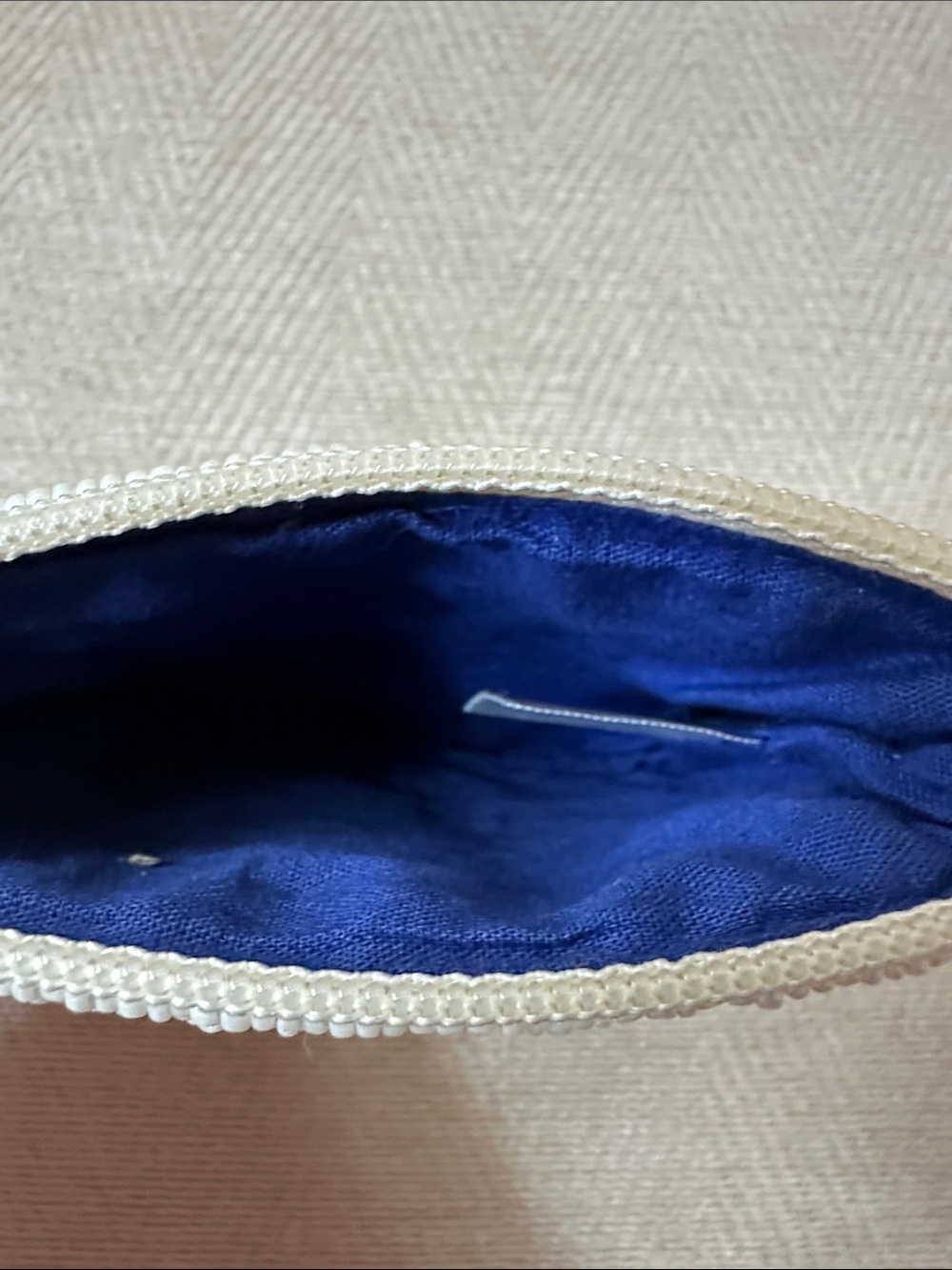 Beaded Evil Eye Coin Purse with Blue Tassel - Picture 6 of 6
